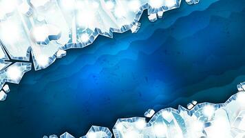 Realistic Diagonal Ice Cracks As a Winter Background vector