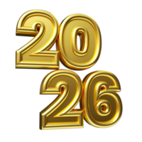 3d rendered object happy new year png
