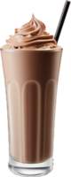 AI generated chocolate milk shake png