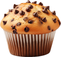 ai gegenereerd chocola spaander muffin taart PNG