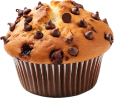 ai gegenereerd chocola spaander muffin taart PNG