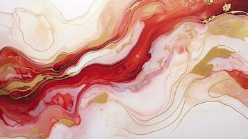 Alcohol Ink Art with Marble Swirls and Agate Ripples for Trendy Background. AI Generated photo