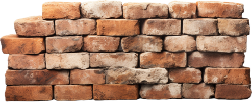 AI generated old bricks png