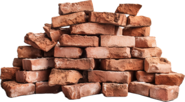 AI generated old bricks png