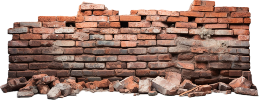 AI generated old bricks png