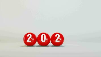 Ball with Number 2024 Happy New Year video