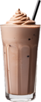 AI generated chocolate milk shake png