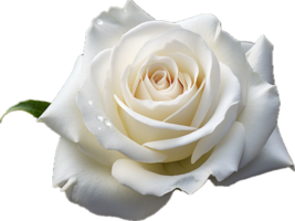 AI generated white rose png
