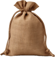 AI generated burlap sack png