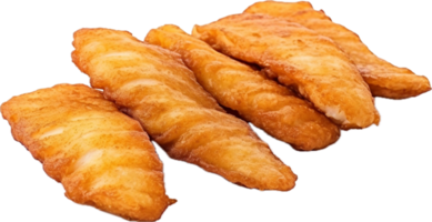 ai generado frito pescado filetes png