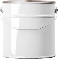 AI generated paint can with a blank label png