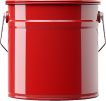 AI generated paint can with a blank label png