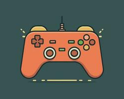 joypad vector flat color icon. Game Joystick vector graphics