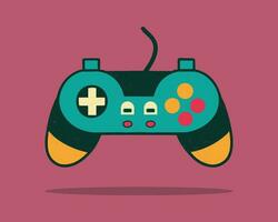 joypad vector flat color icon. Game Joystick vector graphics