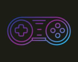 joypad vector flat color icon. Game Joystick vector graphics