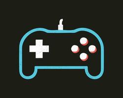 joypad vector flat color icon. Game Joystick vector graphics