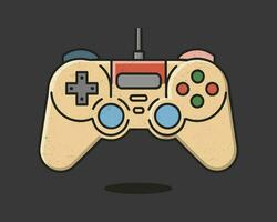 joypad vector flat color icon. Game Joystick vector graphics