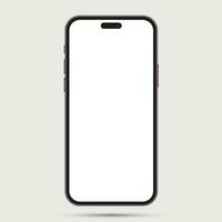 mobile phone smart phone on the white backgrounds vector