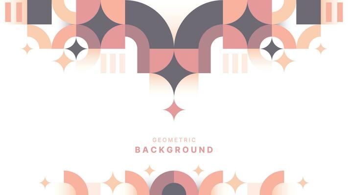 Flat geometric background with soft color