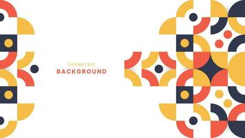 Creative colorful flat geometric background vector