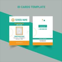 Student Id Card design template Id card design for school, Identity Card Design vector