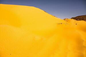 Landscape of sahara desert in Egypt. Conceptual for freedom, enjoying the journey. photo