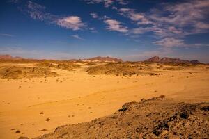 Landscape of sahara desert in Egypt. Conceptual for freedom, enjoying the journey. photo