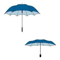 Isolated  3D Realistic of Parasol Umbrella on White Background vector