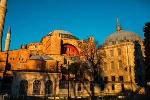 Beautiful street in the old city of Istanbul, Turkey photo