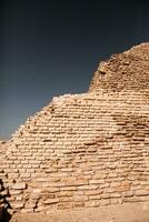 Famous Egyptian Pyramids of Giza. Landscape in Egypt. Pyramid in desert. Africa. Wonder of the World photo