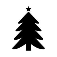 Christmas tree vector icon. new year illustration sign. winter symbol.