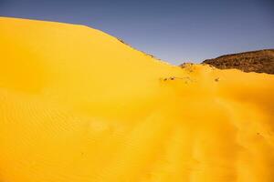 Landscape of sahara desert in Egypt. Conceptual for freedom, enjoying the journey. photo