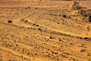 Landscape of sahara desert in Egypt. Conceptual for freedom, enjoying the journey. photo