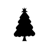 Christmas tree vector icon. new year illustration sign. winter symbol.