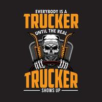 Truckers T shirt Design, Truck T shirt Design Vector