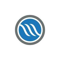 Water wave icon vector
