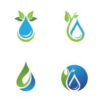 plantilla de logotipo de gota de agua vector