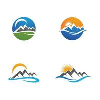 Mountain icon Logo vector