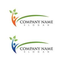 Human character logo sign vector