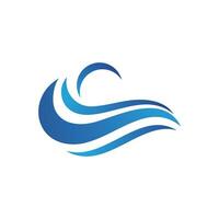 Water wave icon vector