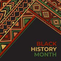 hand drawn black history month background vector