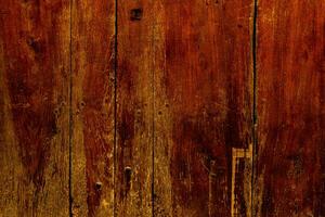 Old wood texture background, surface with old natural colored wood, top view. Grain table surface. photo