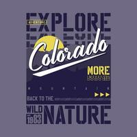 explorar más gráfico, tipografía vector, t camisa diseño, ilustración, bueno para casual estilo vector