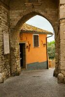 Sirolo is a picturesque town situated along the Adriatic coast in the Marche region of Italy. Known for its stunning beaches, clear blue waters, and charming historic center. photo