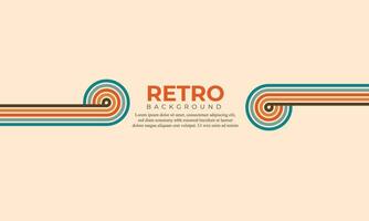 70s retro colored lines background.  vector shapes graphic design retro vintage 70s style stripes poster background line 1970s