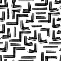 Zigzag lines and triangles vector collection. Simple geometric monochrome shapes. Memphis design, retro geometric elements. Hand drawn vector zigzag brush strokes. Isolated black shapes.