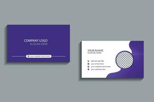 Modern business card design . double sided business card design template. vector