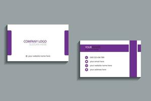 Modern business card design . double sided business card design template. vector