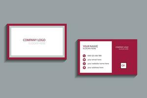 Modern business card design . double sided business card design template. vector