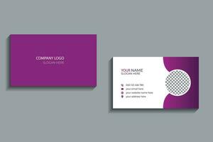 Modern business card design . double sided business card design template. vector